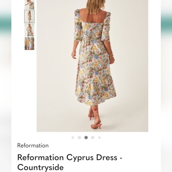 Reformation Multicolor Smocked Dress - Picture 16 of 16